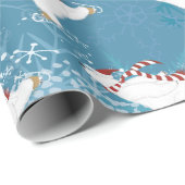 Eisbärenverpackungspapier (Skaten) Geschenkpapier (Rolleneckpunkt)