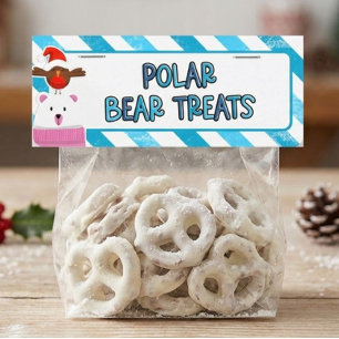 Eisbarer-Tüten-Topper zum Bearbeiten für Weihnacht Mitteilungskarte
