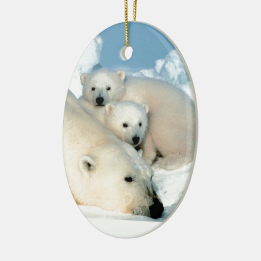 Eisbärjunges 1 keramik ornament (Links)