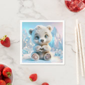 Eisbärjunges serviette (Beispiel)