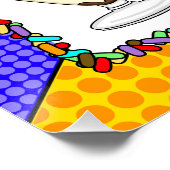 Eisbecher-Bar-Baby-Shower- oder Hochzeitsposter Poster (Ecke)
