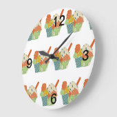 Eisbecher Große Wanduhr (Winkel)