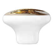 Eisbecher mit Goldsirup Keramikknauf (Seitenansicht)