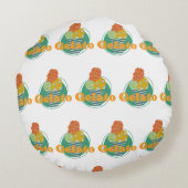 Eisbecher Rundes Kissen (Rückseite)