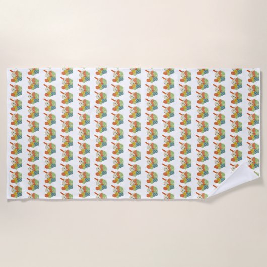 Eisbecher Strandtuch (Vorderseite)