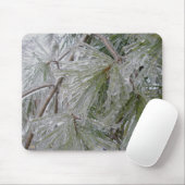 Eisbedeckte Pine Bough Mousepad (Mit Mouse)