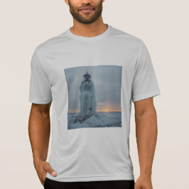 Eisbedeckter Küstenleuchtturm T-Shirt