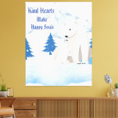 Eisber und Jungtier Arktische Tierwelt Leinwanddru Leinwanddruck (Insitu (Wohnzimmer))