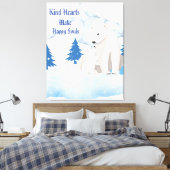 Eisber und Jungtier Arktische Tierwelt Leinwanddru Leinwanddruck (Insitu (Schlafzimmer))