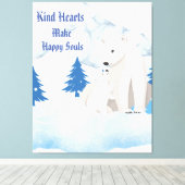 Eisber und Jungtier Arktische Tierwelt Leinwanddru Leinwanddruck (Insitu (Holzboden))