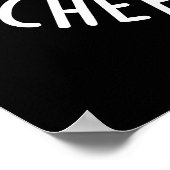 Eisberg-er Funny Cheeseburger Pun Dark BG Poster (Ecke)