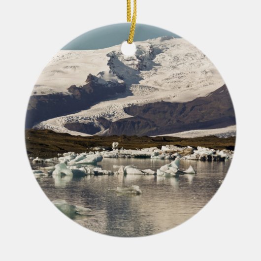 Eisberg Formationen Keramik Ornament (Vorne)