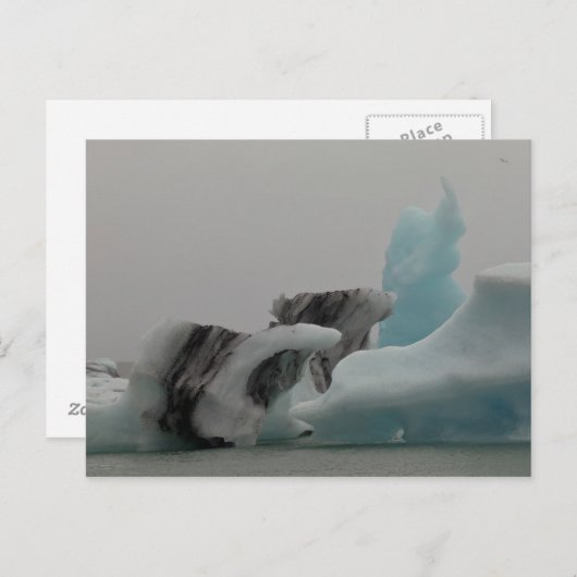 Eisberg Formationen Postkarte (Vorne/Hinten)