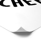 Eisberg Funny Cheeseburger Pun Poster (Ecke)