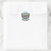 Eisberg Funny Cheeseburger Pun Runder Aufkleber (Tasche)