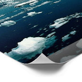 Eisberg, Grönland Winter Poster (Ecke)