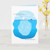 Eisberg-Liebe-Kartenfaltblatt Karte (Gelbe Blume)