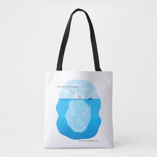 Eisberg-Liebe-Tragetasche Tasche (Vorderseite)