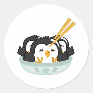 Eisberg Pinguin Teigtaschen Runder Aufkleber