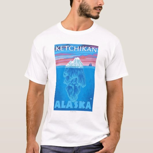 Eisberg-Querschnitt - Ketchikan, Alaska T-Shirt (Vorderseite)