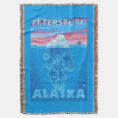 Eisberg-Querschnitt - Petersburg, Alaska Decke (Vorderseite Vertikal)