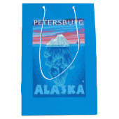 Eisberg-Querschnitt - Petersburg, Alaska Mittlere Geschenktüte (Vorderseite)