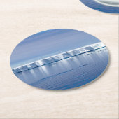 Eisberg Runder Pappuntersetzer (Angewinkelt)