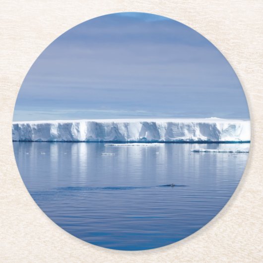 Eisberg Runder Pappuntersetzer (Vorderseite)