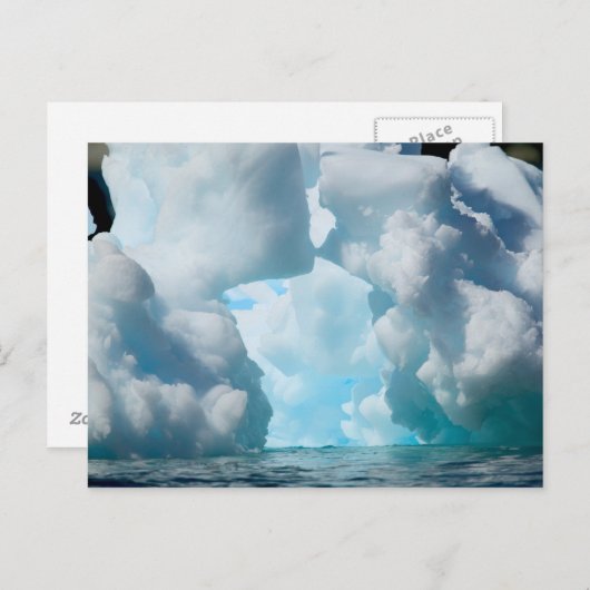 Eisberge an der Südspitze des Südens Postkarte (Vorne/Hinten)