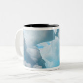 Eisberge an der Südspitze des Südens Zweifarbige Tasse (Vorderseite Links)
