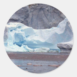 Eisberge, Antarktis Runder Aufkleber