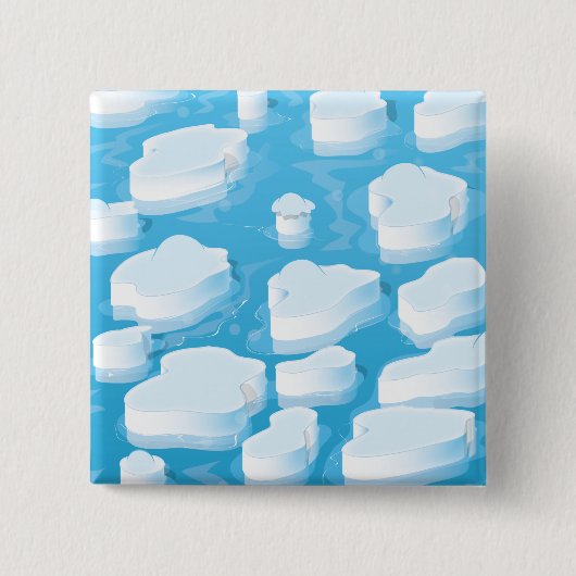 Eisberge Button (Vorderseite)