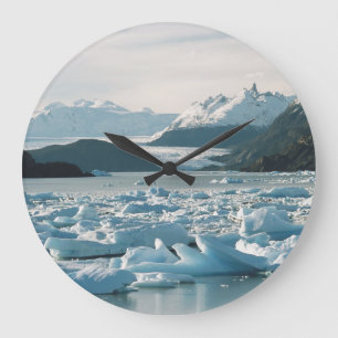 Eisberge Große Wanduhr