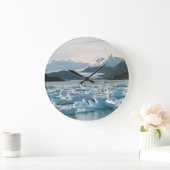 Eisberge Große Wanduhr (Zuhause)