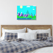 Eisberge Leinwanddruck (Insitu (Schlafzimmer))