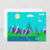 Eisberge Postkarte (Vorne/Hinten)