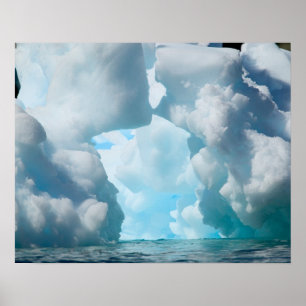 Eisberge vor der Südspitze Süd Poster