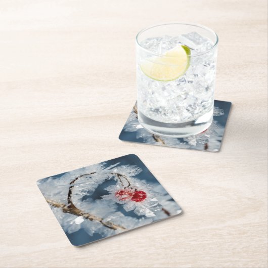 Eisberries Rechteckiger Pappuntersetzer (Vor Ort)