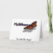 Eisbeschichtete Kiefernneedles Winter Botanisch Dankeskarte (Rückseite)