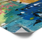 Eisbesuch-Malerei / Künstler Larry Lerew Poster (Ecke)