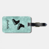 Eisbeutel mit türkisfarbenem Sack Skaten Best Gefü Gepäckanhänger (Rückseite horizontal)