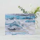 Eisbildung auf dem Gletscher Dankeskarte (Stehend Vorderseite)