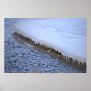 Eisbildung mit Wasser Poster