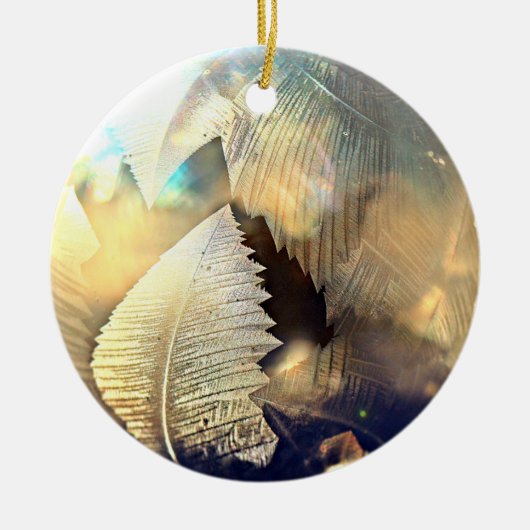 Eisblase Weihnachtsdekoration Keramikornament (Vorne)