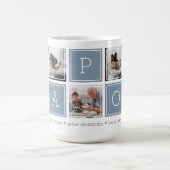 Eisblau | Benutzerdefinierte Papou 5-Foto-Farbbloc Kaffeetasse (Mittel)
