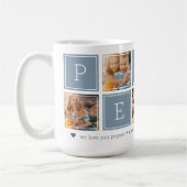 Eisblau | Benutzerdefinierte Pepaw 5-Foto-Farbbloc Kaffeetasse (Links)