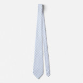 Eisblau Gingham Krawatte (Vorderseite)