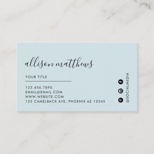 Eisblau, graue schwarze Marmorplatte Hintergrund 6 Treuekarte (Rückseite)