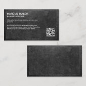 Eisblau | Ledergrenze | QR-Code Visitenkarte (Vorne/Hinten)