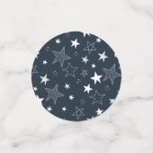 Eisblau | Personalisierte Kleine Monster Geburtsta Konfetti (Klein Vorderseite)